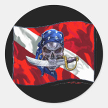 copie de piratediveflag adhésif