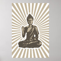 Copie de rayons de Bouddha Affiches