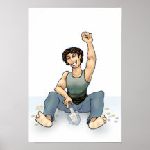 Copie de rotation d'art de Dreidel Affiches