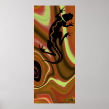 Copie de salamandre de Malibu (chameau/reinette) Posters