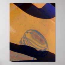 Copie "de soleil orange et bleu" posters