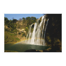 Copie de toile d'arc-en-ciel et de cascade (1,5" c toile tendue sur châssis