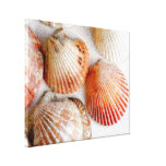Copie de toile d'art de coquillages de plage toile tendue