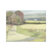 Copie de toile de "route de campagne " toile tendue