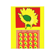 Copie de toile de tournesol toile tendue