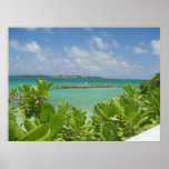 Copie de toile d'océan des Bahamas Affiche