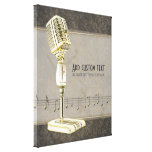 Copie de toile enveloppée par microphone vintage toiles tendues