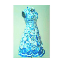 Copie de toile étirée par habillement de porcelain impression sur toile