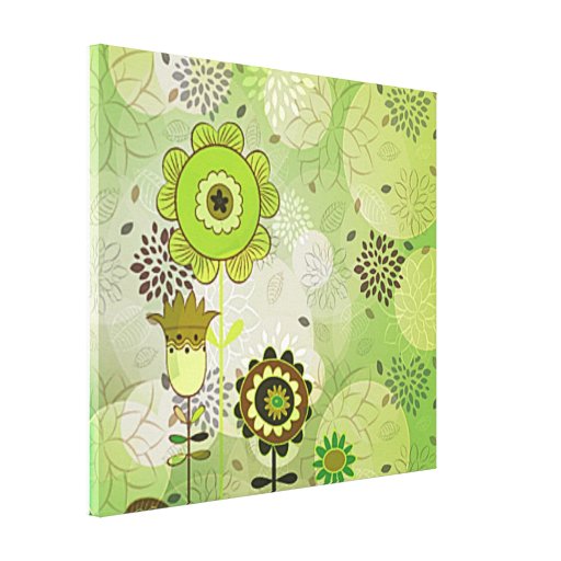 Copie de toile étirée par peinture murale verte dé toiles tendues