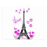COPIE DE TOUR EIFFEL DE PARIS D'AMOUR CARTES POSTALES