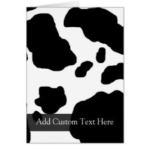 Copie de vache à amusement personnalisée carte de vœux