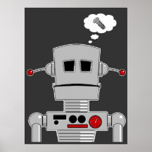 Copie de vis de robot poster