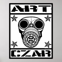 Copie du masque de gaz de tsar d'art #1Poster