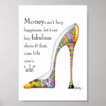 Copie élevante d'humour de chaussure affiche