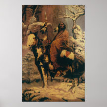 Copie en chef de montagne grande poster