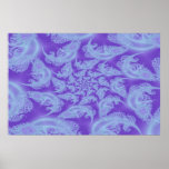 Copie en spirale de fractale de Frost Affiche