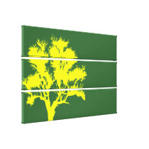 Copie enveloppée de toile empilée par arbre (&Gold impressions sur toile