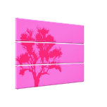Copie enveloppée de toile empilée par arbre (rose) impression sur toile
