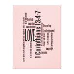 Copie enveloppée de toile - l'amour est mélange pa toiles tendues