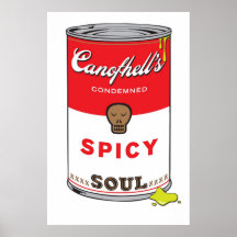 Copie épicée d'art de bruit d'âme affiche