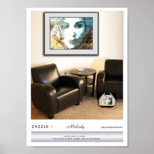 Copie et sac de présentation de mélodie poster