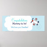 Copie faite sur commande de bannière de baby showe posters