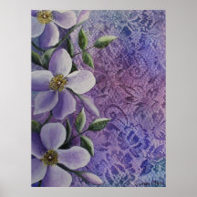 Copie florale d'imaginaire posters
