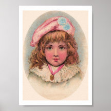 Copie française victorienne d'art de portrait d'en poster