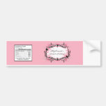 Copie Girly de zèbre de papillon d'étiquette de bo Autocollant Pour Voiture