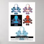 Copie graphique d'affiche de poulpe