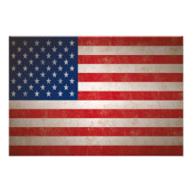 Copie grunge vintage de photo de drapeau américain