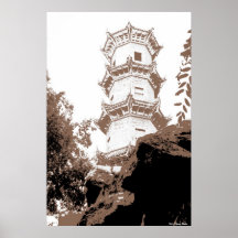 Copie historique de pagoda affiche