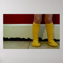 Copie jaune de chaussettes posters