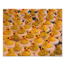 Copie jaune drôle des canards 10x8 en caoutchouc photos d’art