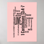 Copie - l'amour est bousculade patiente rougissent posters