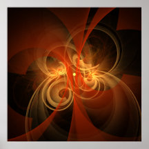 Copie magique d'art abstrait de matin affiches