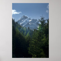 Copie mystique de montagne affiche