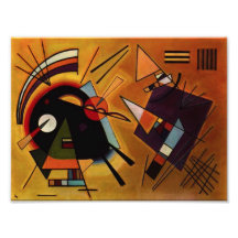 Copie noire et violette de Kandinsky de photo