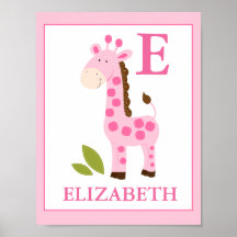 COPIE NOMMÉE FAITE SUR COMMANDE DE FILLE ROSE MIGN AFFICHE