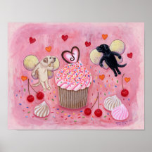 Copie personnalisée d'art de labrador retriever poster