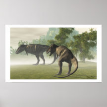 COPIE PRÉHISTORIQUE DE T-REX AFFICHE