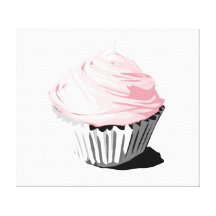 Copie rose de toile de petit gâteau toiles tendues sur châssis