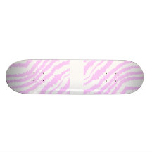 Copie rose de zèbre, modèle animal plateau de skate