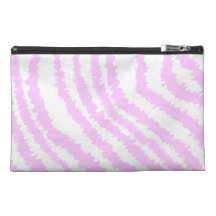 Copie rose de zèbre, modèle animal trousse de voyage