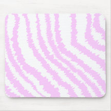 Copie rose de zèbre, modèle animal tapis de souris