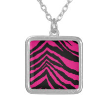 Copie rose électrique chaude de zèbre pendentifs
