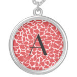 Copie rouge de girafe de monogramme bijouterie