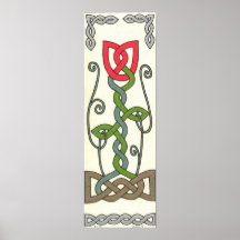 Copie rouge de tulipe posters