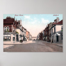 Copie - rue de banque, Ashford, Kent Posters