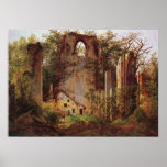 Copie : Ruines de monastère chez Eldena Affiches